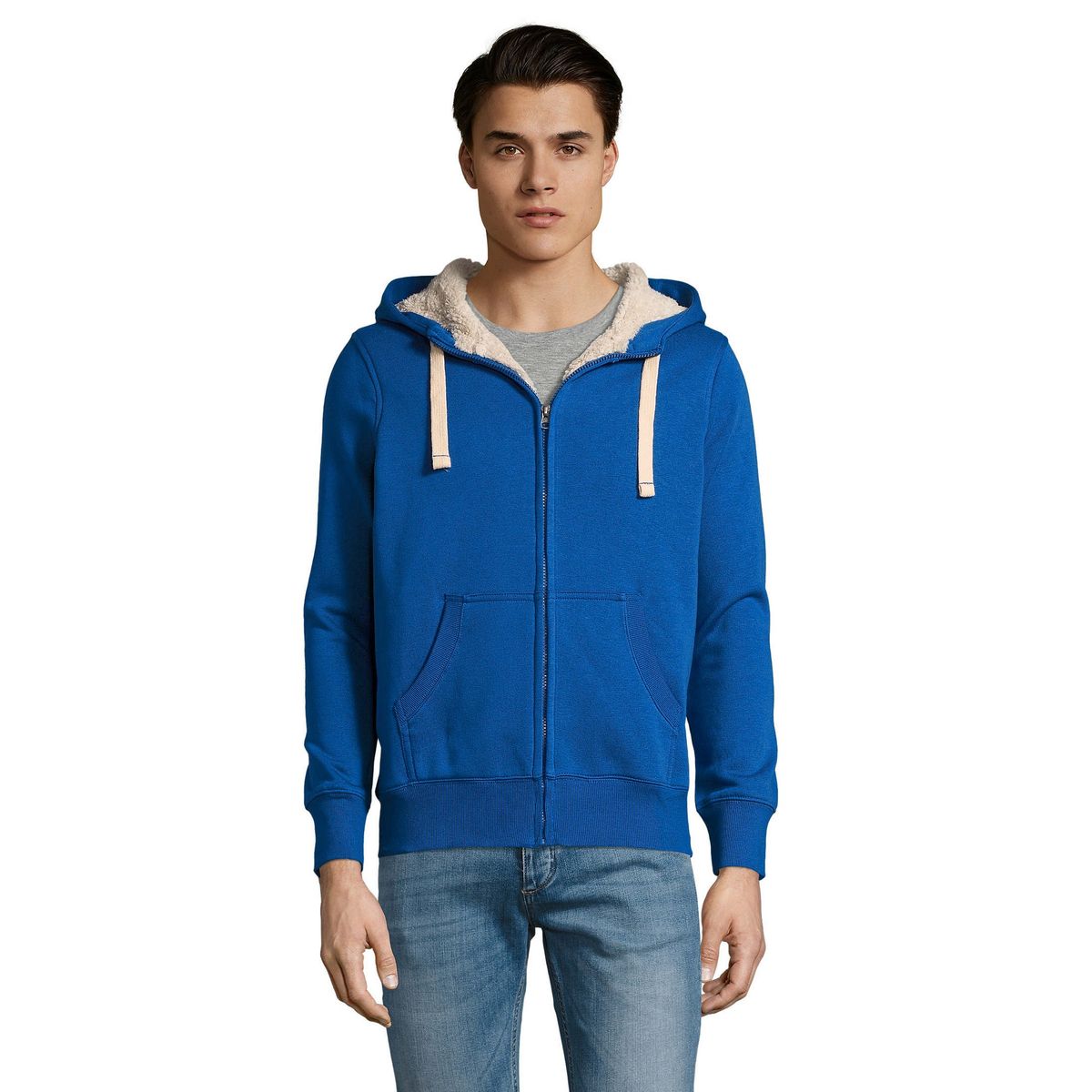 Kapuzenjacke mit Teddy-Innenfutter