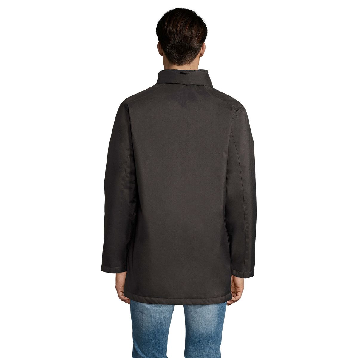 Wattierte Parkajacke aus Oxford-Gewebe
