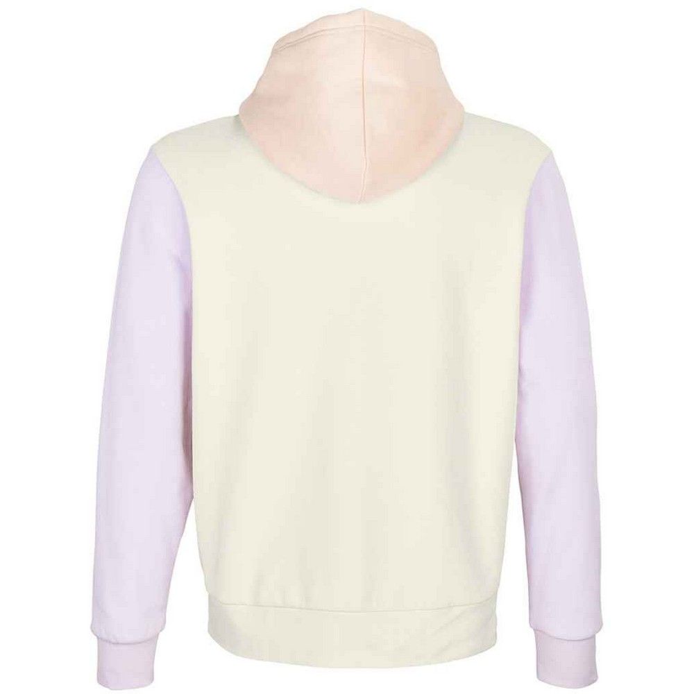 Fleece-Kapuzenpullover im Color-Block-Design
