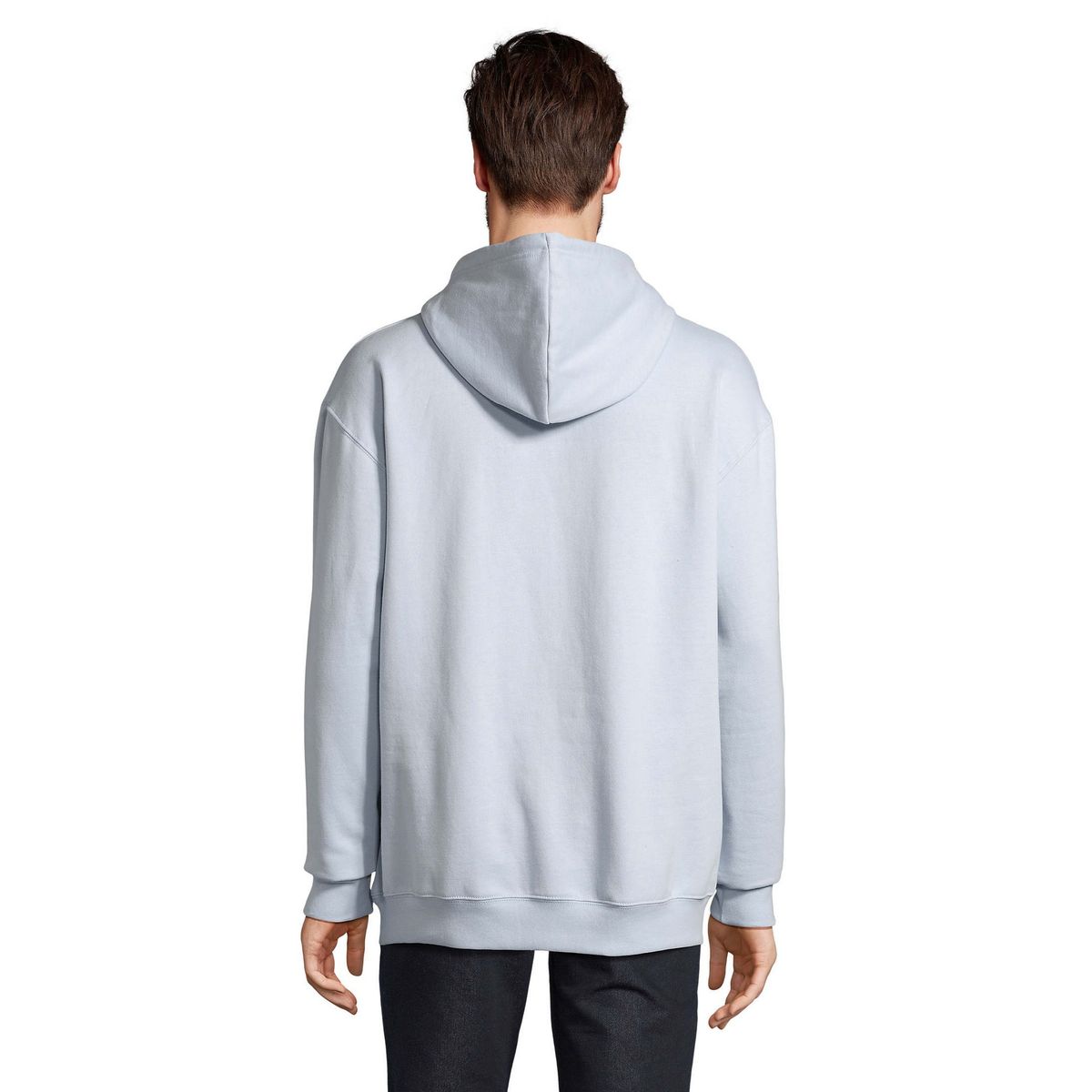 Klassischer Kapuzenpullover aus angerautem Fleece