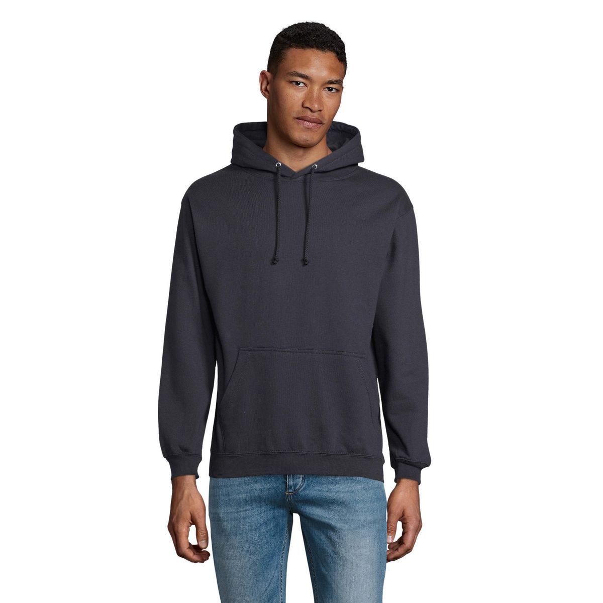 Klassischer Fleece Kapuzenpullover
