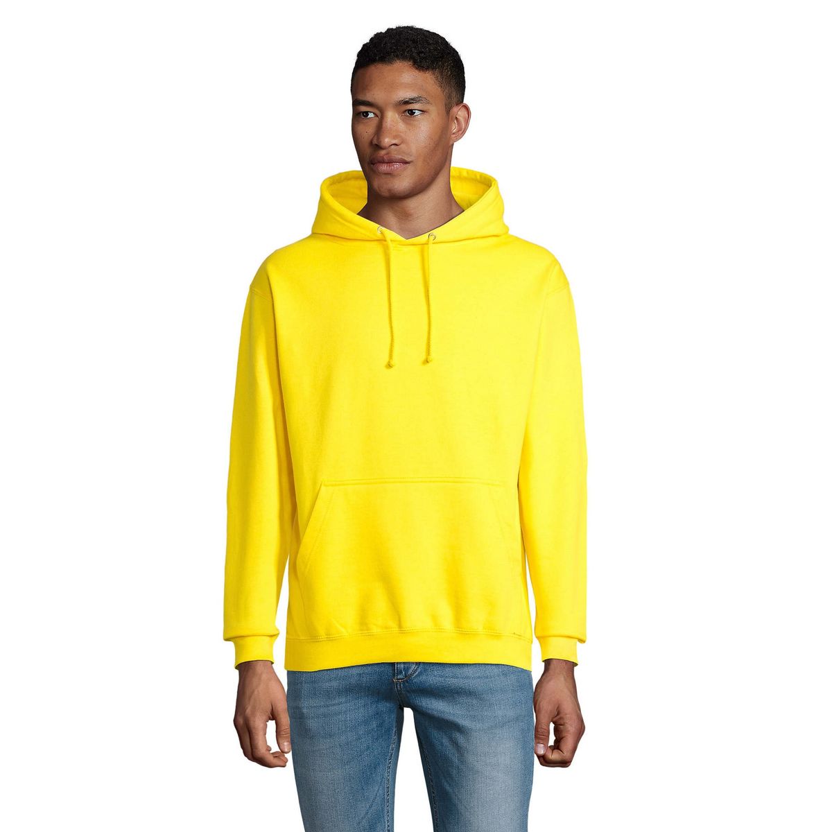 Klassischer Fleece-Kapuzenpullover
