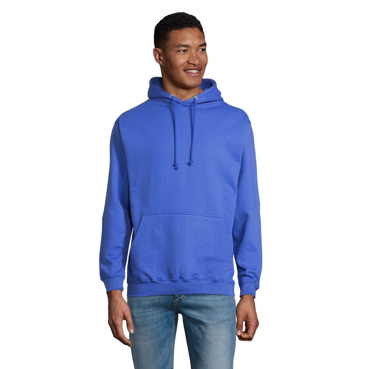 Klassisches Kapuzen-Sweatshirt aus Baumwollmischung