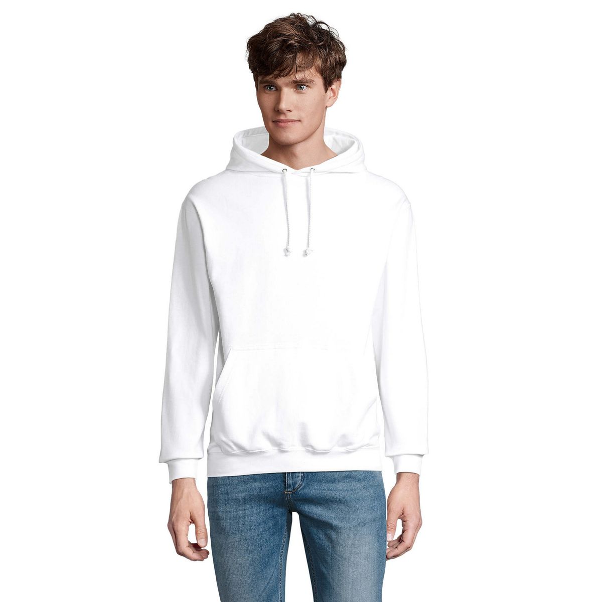 Klassischer Fleece-Kapuzenpullover