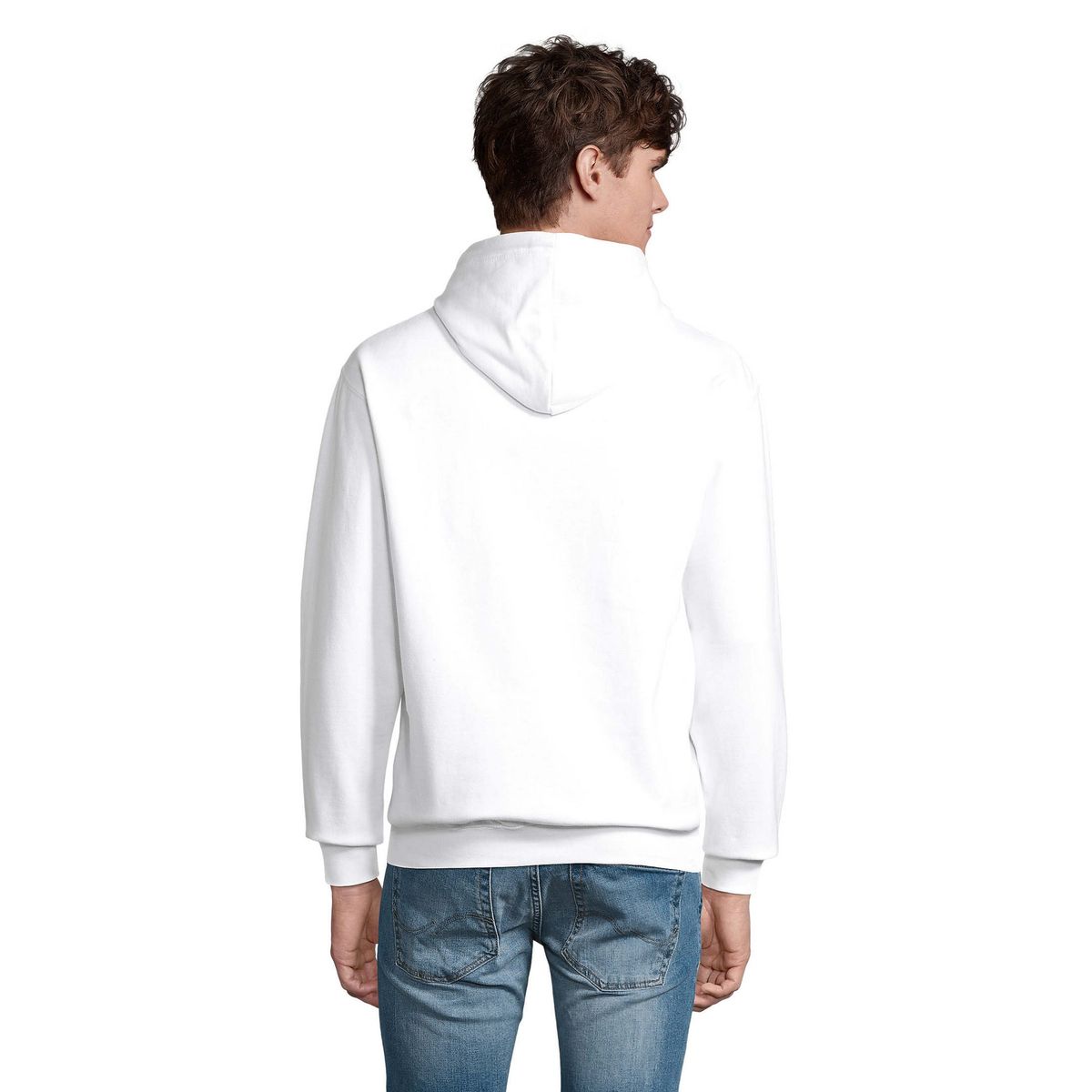 Klassischer Fleece-Kapuzenpullover