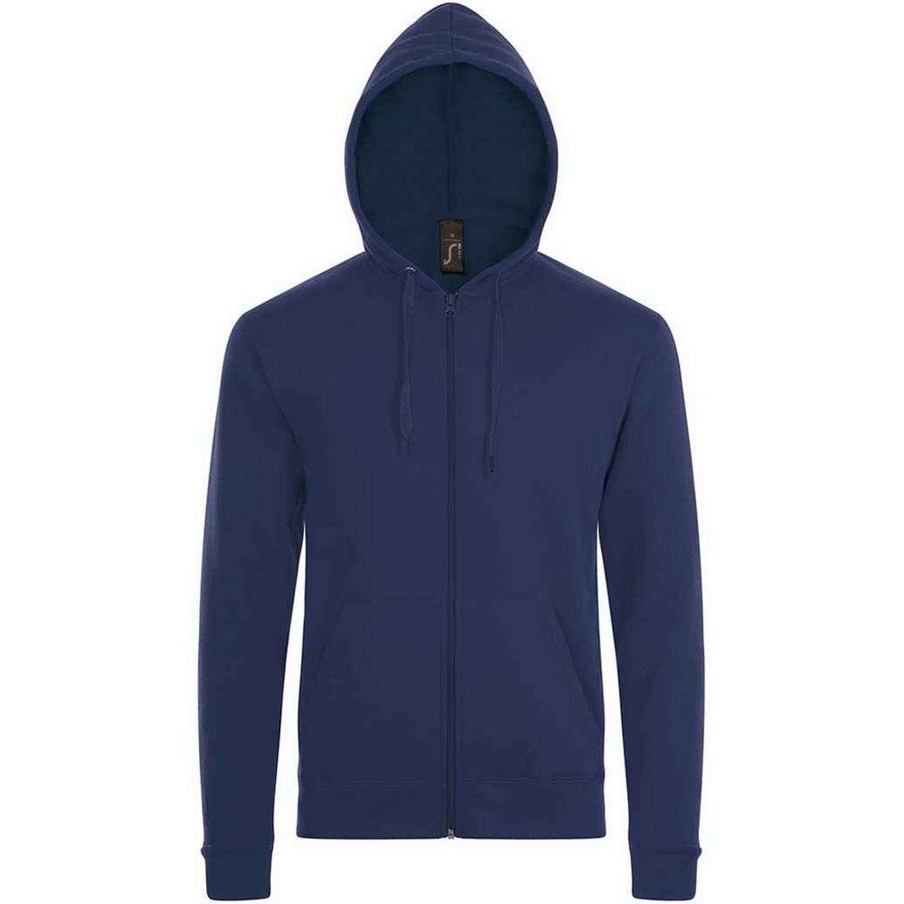Klassischer Fleece-Kapuzenpullover mit Reißverschluss