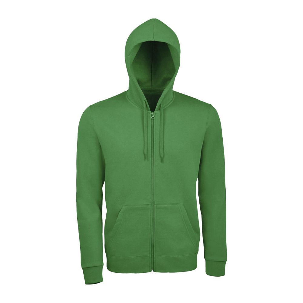 Klassischer Fleece-Kapuzenpullover mit Reißverschluss