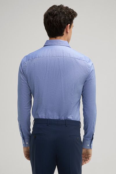 Bogner Pierce Hemd in Blau und Weiß Stretch Baumwolle