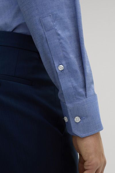 Bogner Pierce Hemd in Blau und Weiß Stretch Baumwolle