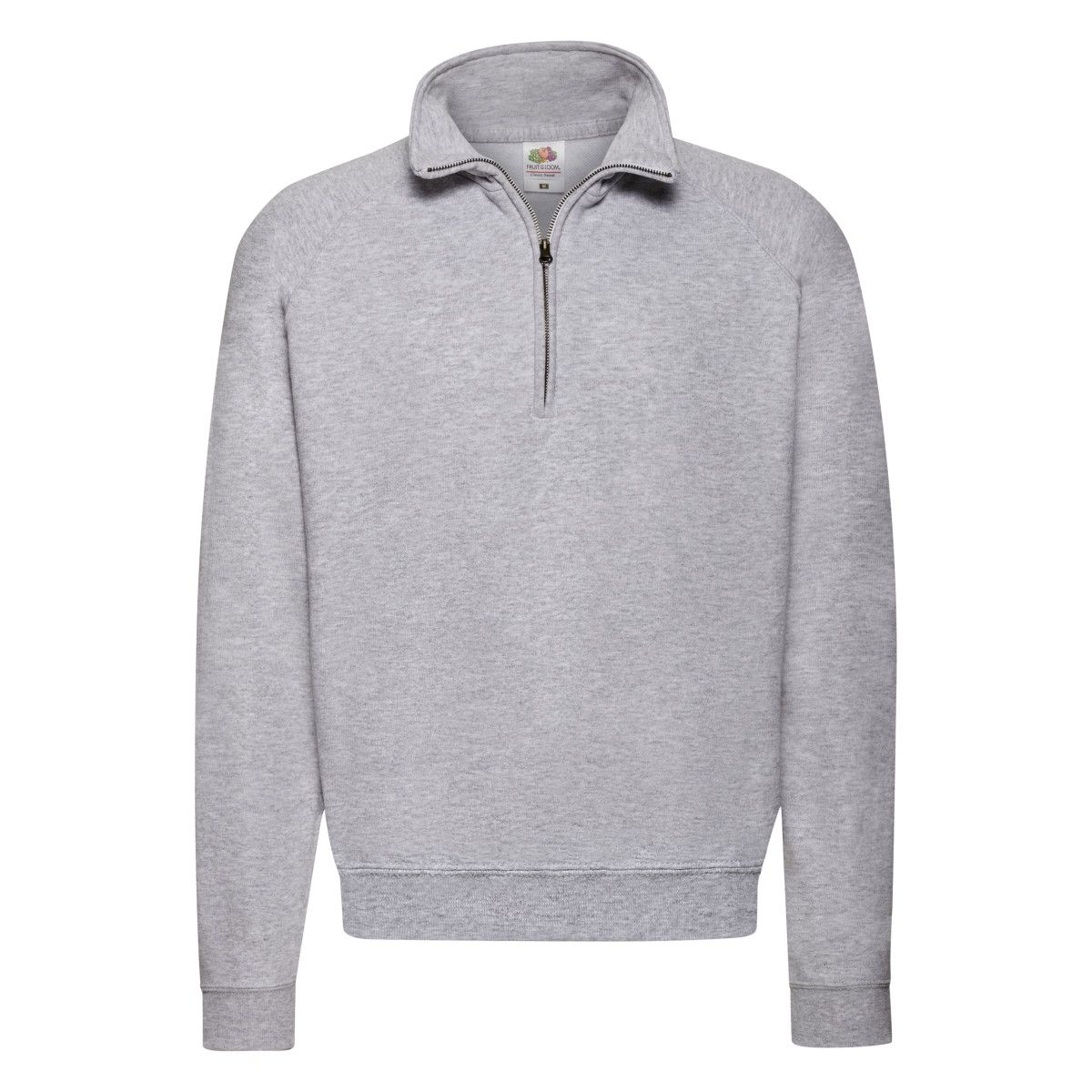 Klassisches Sweatshirt mit Viertel-Reißverschluss