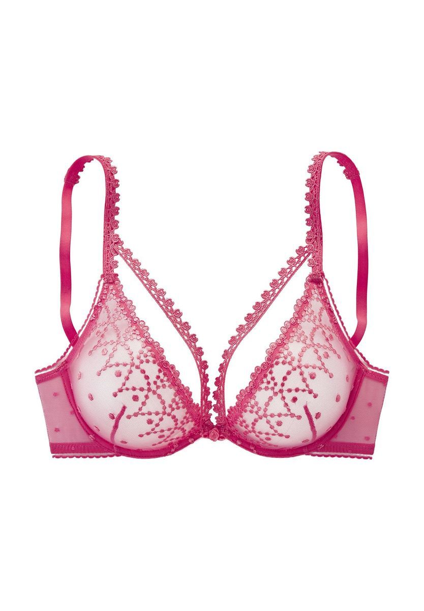 Floral Spitzen-Demi-Cup-BH