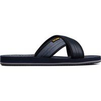 Lässige Slides mit Kreuzriemen