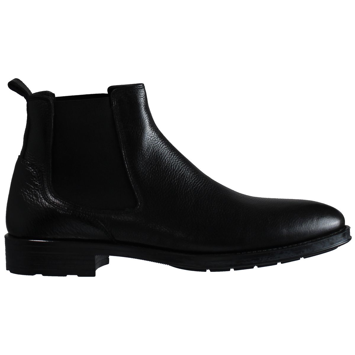 Klassische Chelsea-Boots aus Narbenleder