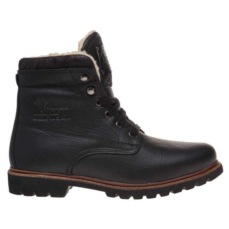 Leder-Winterstiefel im Aviator-Stil