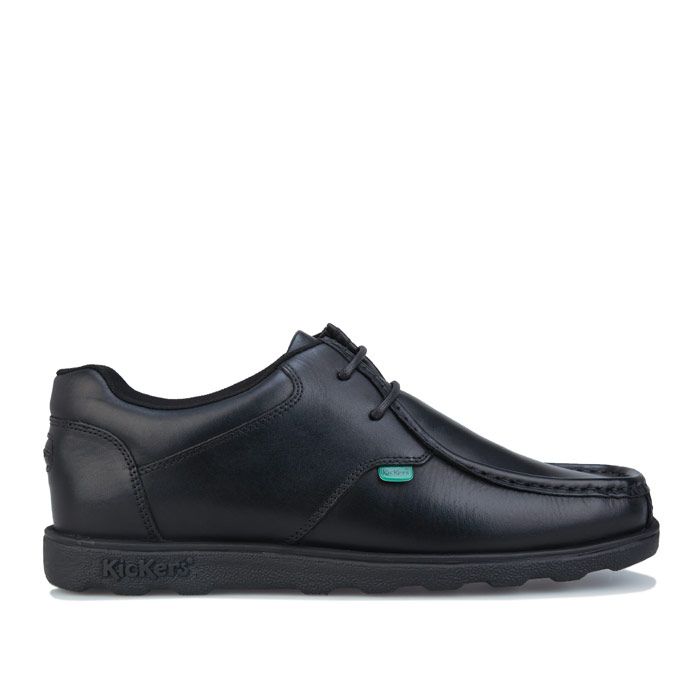 Klassische Leder-Schnürschuhe im Mokassin-Stil