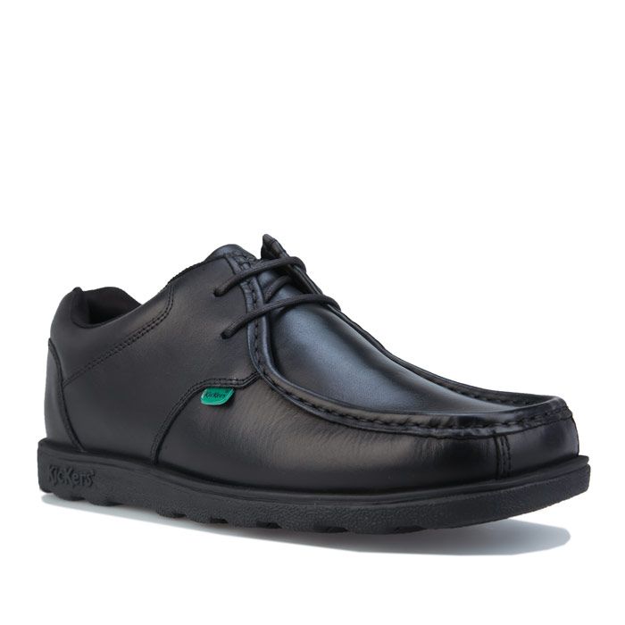 Klassische Leder-Schnürschuhe im Mokassin-Stil