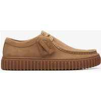 Wildleder-Plateauschuhe im Mokassin-Stil