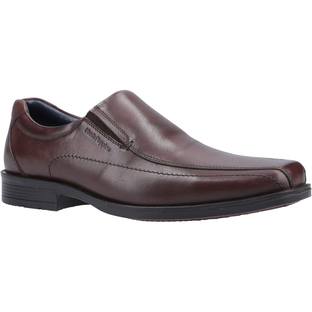 Klassische Leder-Slipper mit Karree-Kappe