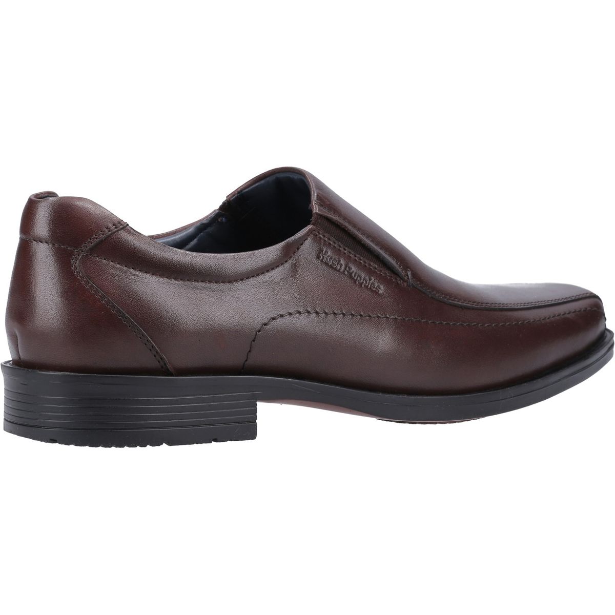 Klassische Leder-Slipper mit Karree-Kappe