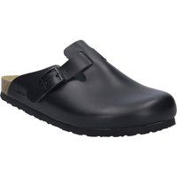 Leder-Clogs zum Reinschlüpfen mit Schnalle
