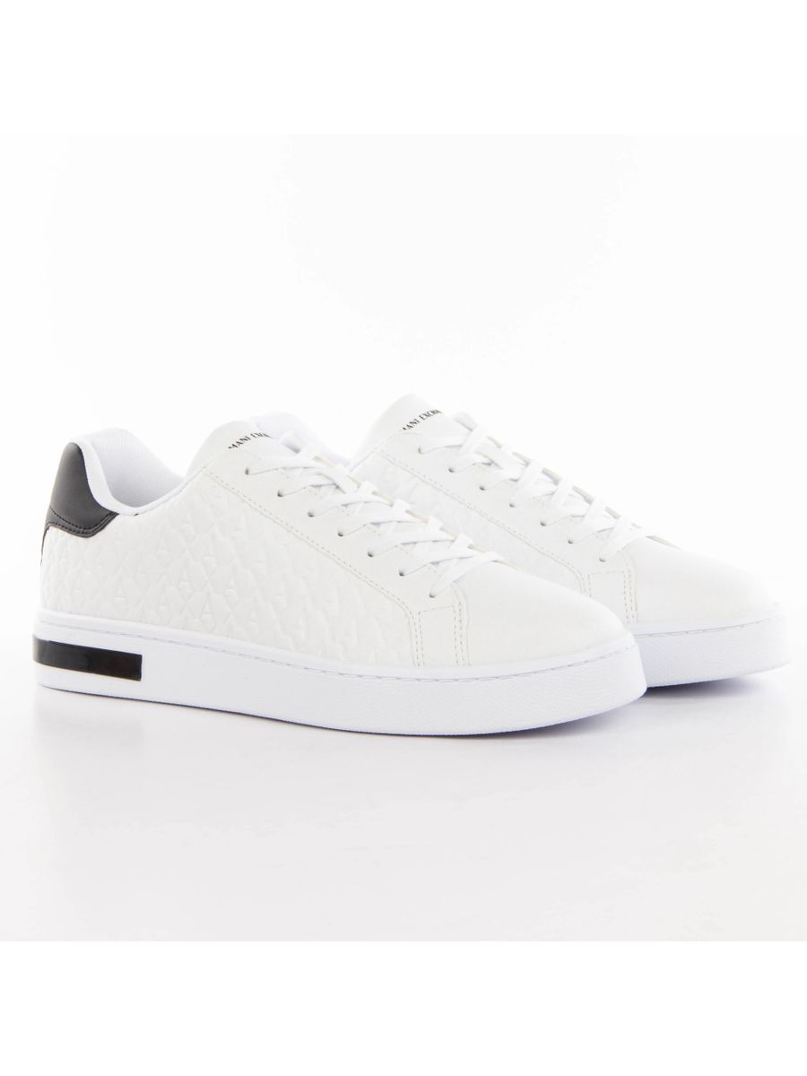 Monogramm-Sneaker mit Kontrast-Details