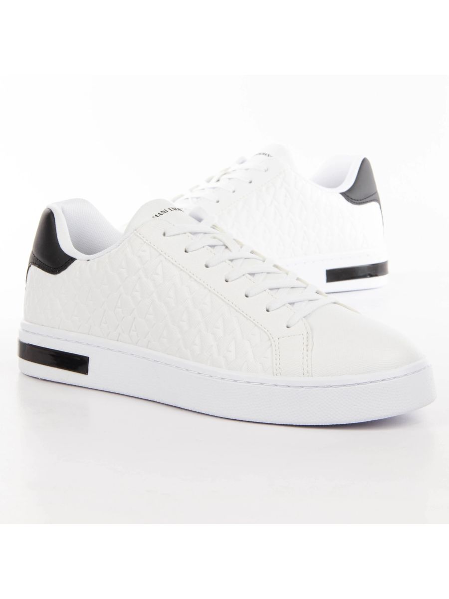 Monogramm-Sneaker mit Kontrast-Details