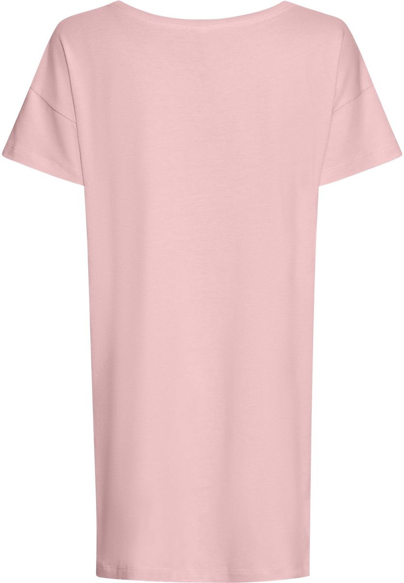 Lässiges Baumwoll-Nachthemd mit kurzen Ärmeln