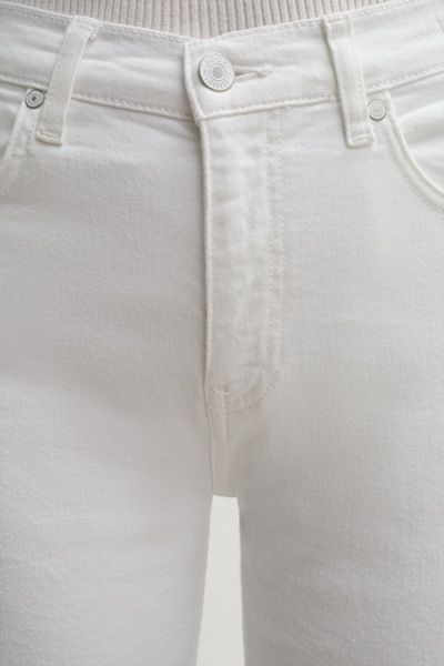 RAGMAN Weiße Tapered Jeans Marlin Hohe Taille Cropped Länge