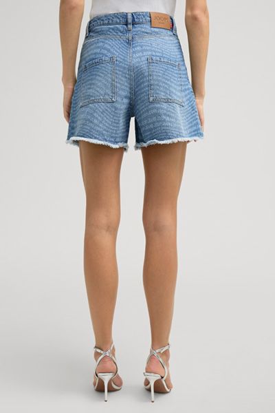 Joop! Jeans Esther Jeansshorts Wide Leg Fransen-Saum