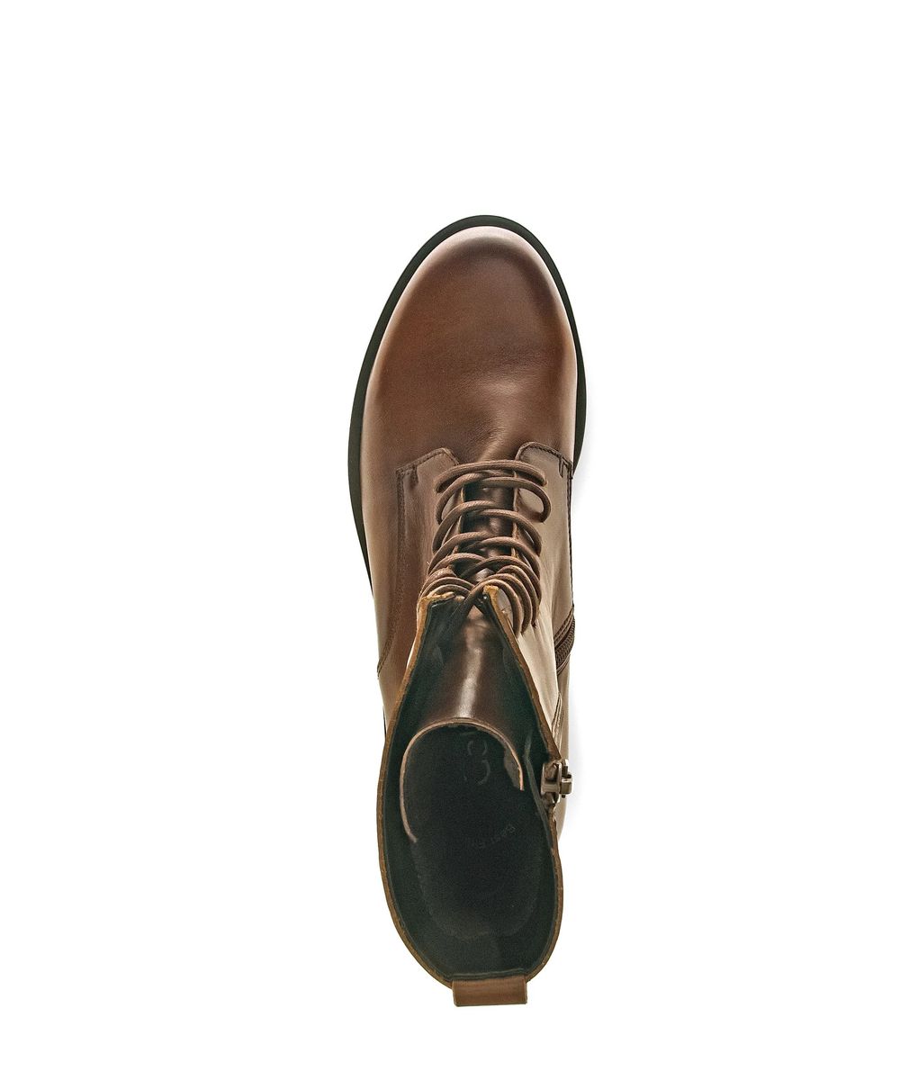Schnürstiefeletten aus Leder