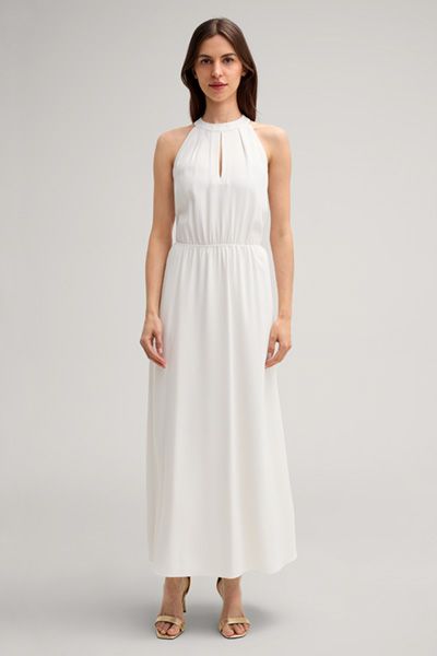 Elegantes Crêpe-Maxikleid mit Neckholder