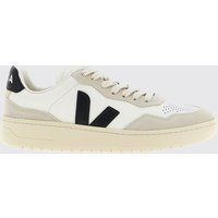 Low-Top Leder-Sneaker mit Wildleder