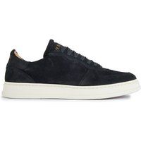 Wildleder-Sneaker mit Kontrastsohle