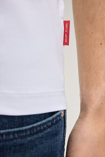 Joop! Jeans Cedric Weißes Rundhals Slim Fit T-Shirt