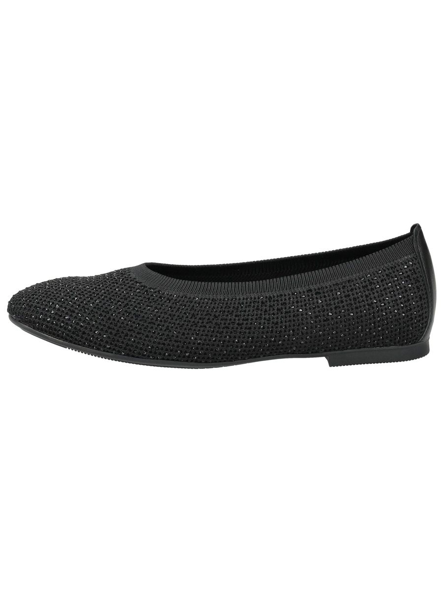 Verzierte Ballerinas mit spitzer Zehenpartie