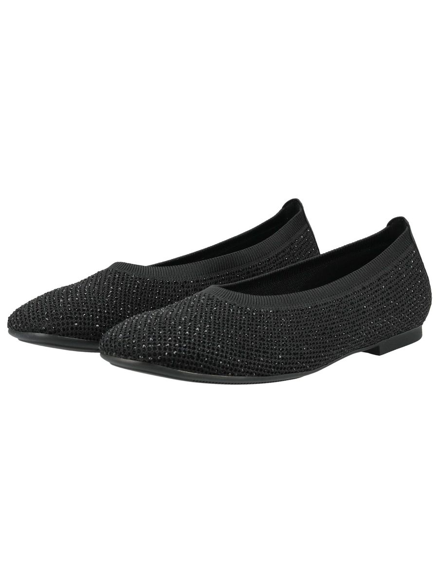 Verzierte Ballerinas mit spitzer Zehenpartie