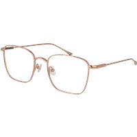 Minimalistische rechteckige Fassung in Roségold