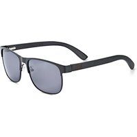 Polarisierte Rechteckige Sonnenbrille mit Holzbügeln