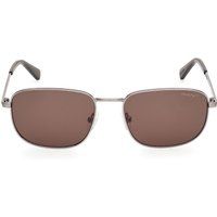 Rechteckige Metallrahmen Sonnenbrille