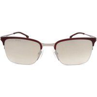 Halbrand-Sonnenbrille mit quadratischem Rahmen