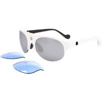 Sportliche Shield-Brille mit Wechsellinsen