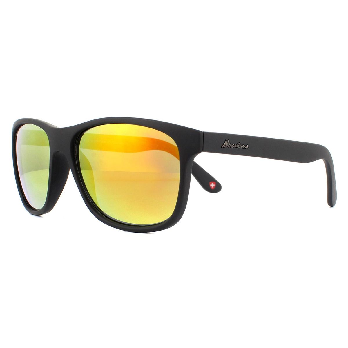 Rechteckige Sonnenbrille mit verspiegelten Gläsern