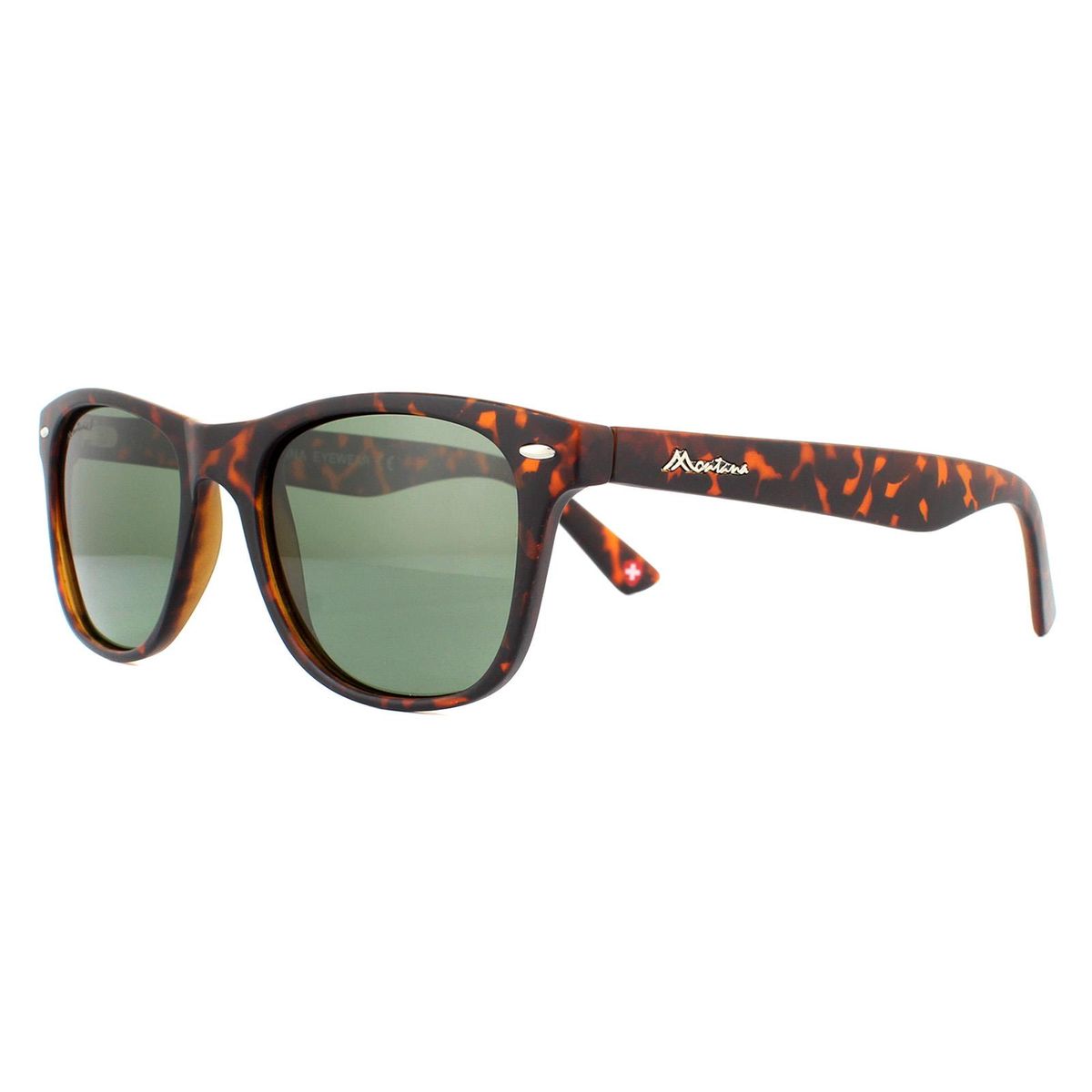 Klassische Matte Sonnenbrille in Schildpatt-Optik