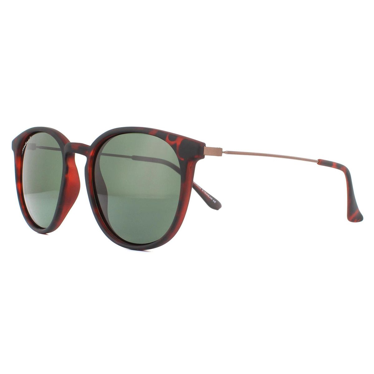 Runde Polarisierte Schildpatt Sonnenbrille