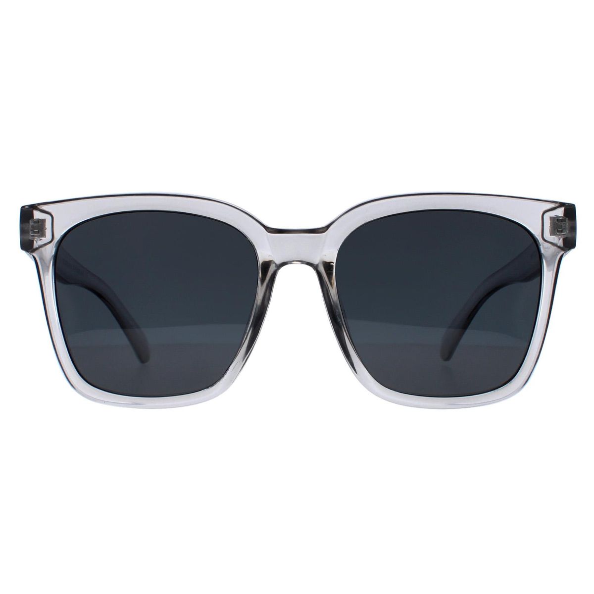 Quadratische polarisierte Sonnenbrille mit Klarsichtgestell