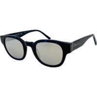 Klassische runde melierte Sonnenbrille
