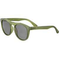 Runde Sonnenbrille mit transparentem Rahmen