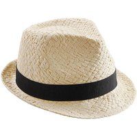 Klassischer Trilby aus Strohgeflecht