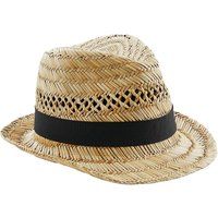 Klassischer geflochtener Stroh-Trilby-Hut