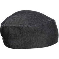 Flache Kochmütze in Denim-Optik